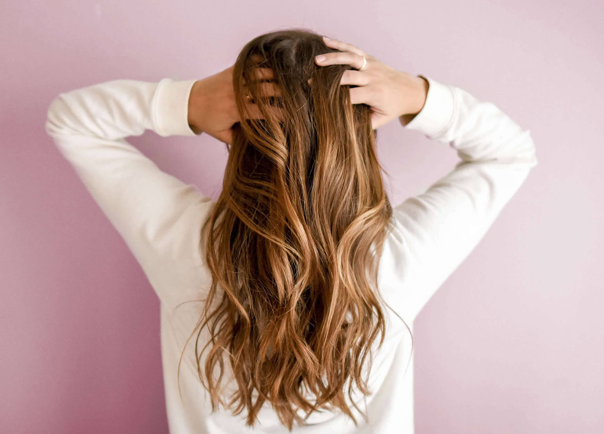 Woman with long, healthy hair